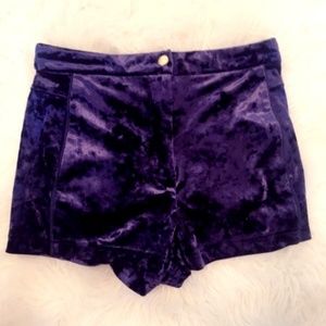 Velvet High Waisted Shorts !EVERYTHING GOES!